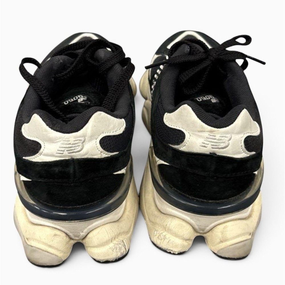 New Balance 9060 Black Castlerock Sea Salt Sneakers U9060NAA Mens 7.5 Womens 9 - Picture 4 of 10